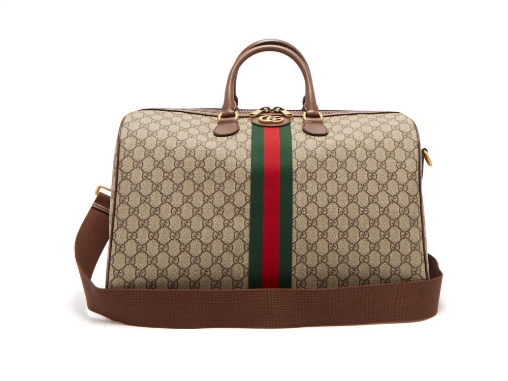 Gucci Ophidia GG Supreme Logo Weekend Bag